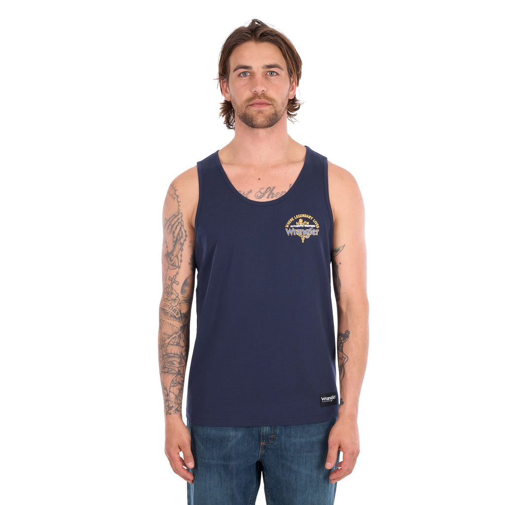 Wrangler Mens Kenny Singlet (X6S1558701) Navy