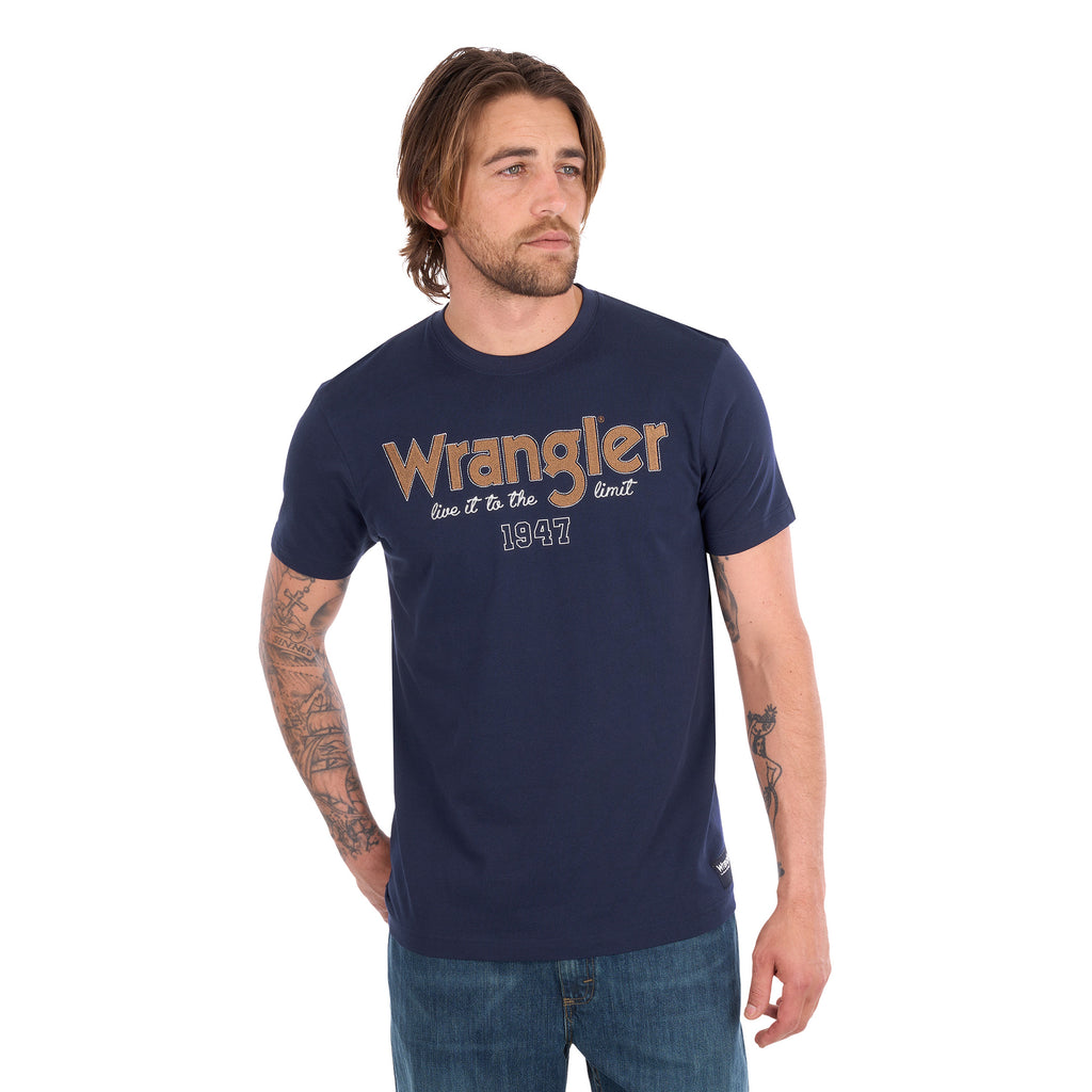 Wrangler Mens Kevin S/S Tee (X6S1557692) Navy