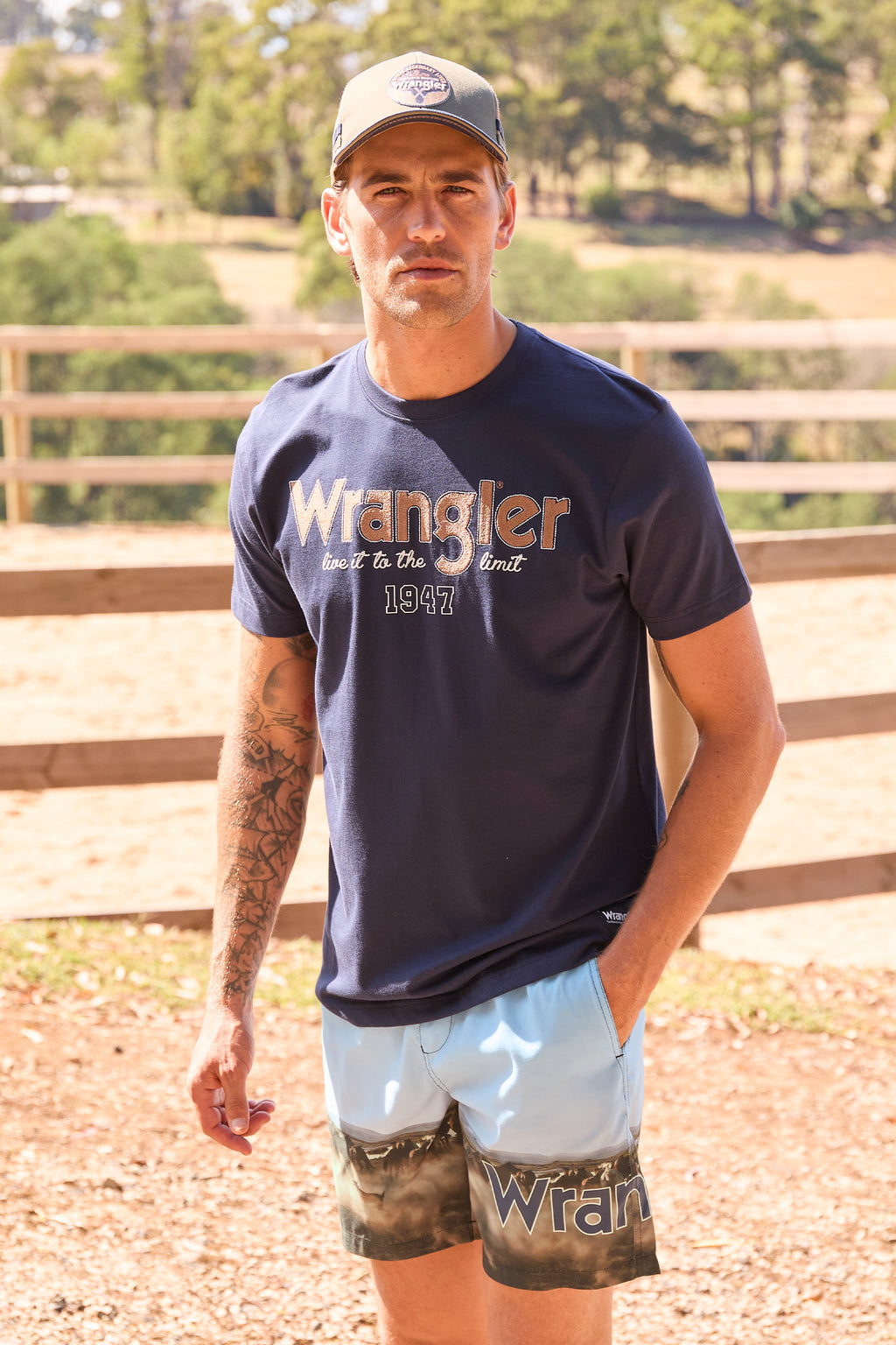 Wrangler Mens Kevin S/S Tee (X6S1557692) Navy