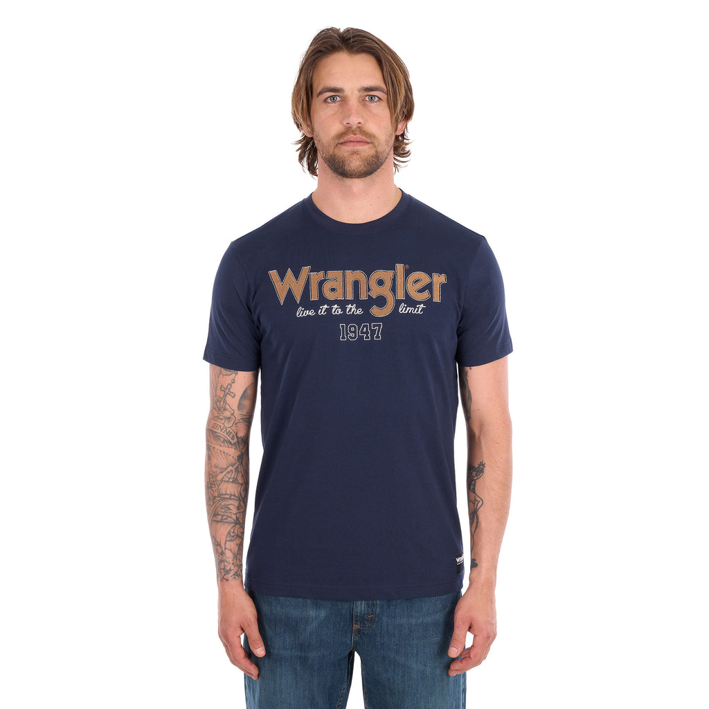 Wrangler Mens Kevin S/S Tee (X6S1557692) Navy