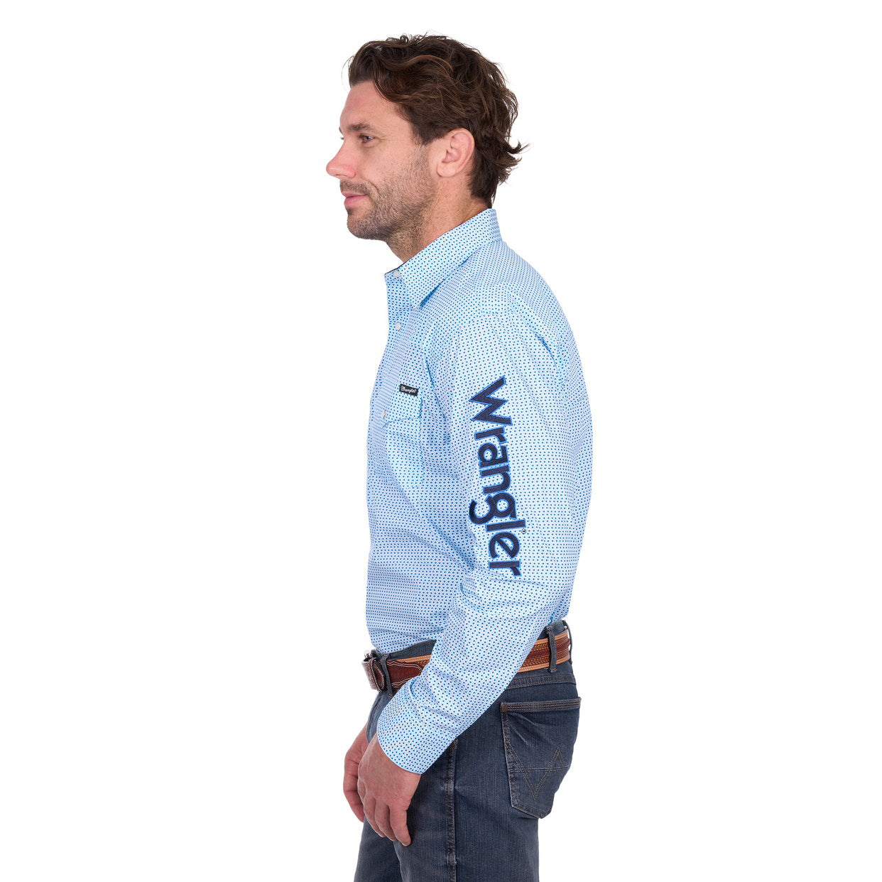 Wrangler Mens Lee Logo L/S Shirt (X6W1111485) Blue/Navy