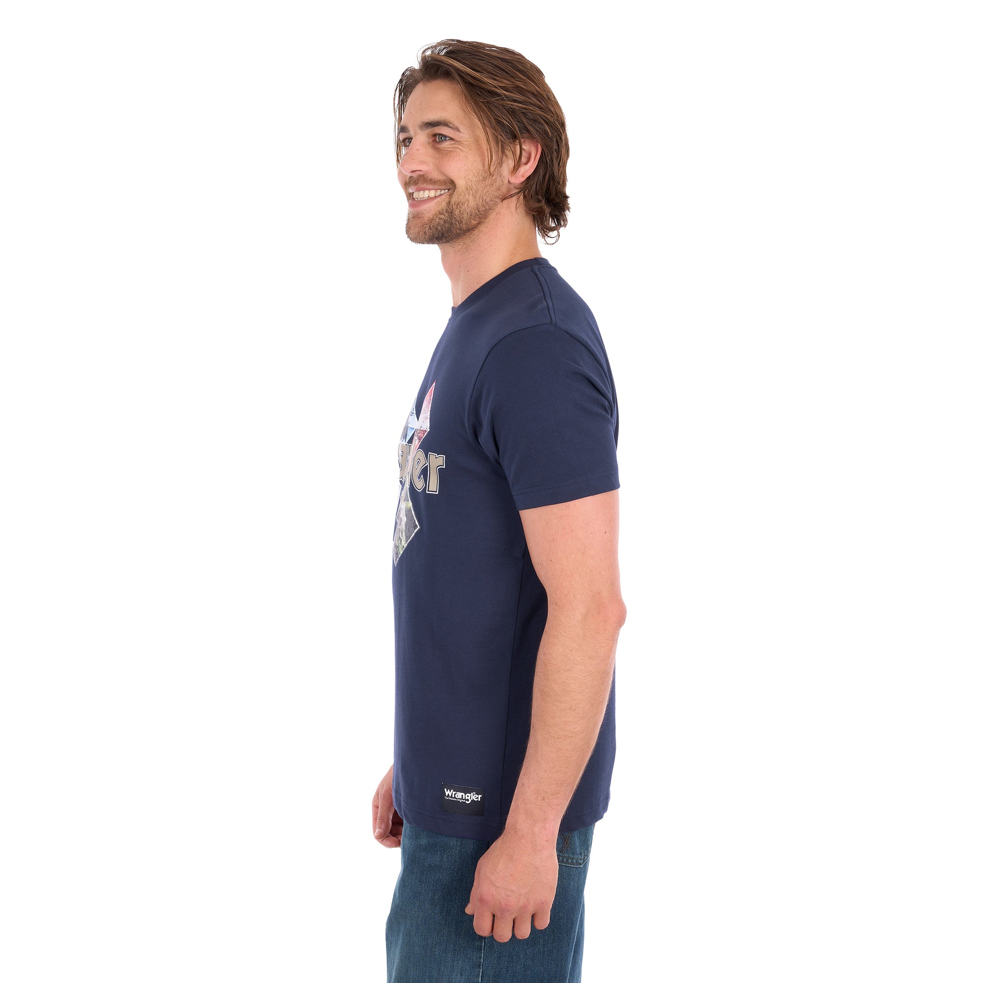 Wrangler Mens Mark S/S Tee (X6S1557688) Navy