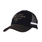 Wrangler Mens Phil Trucker Cap (X6W1953CAP) Black/Rustic Mulch OSFM