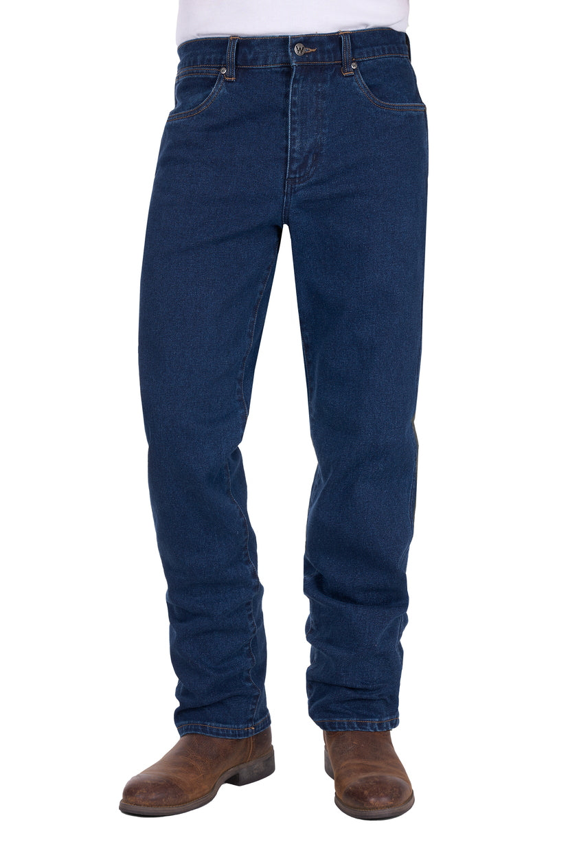 Wrangler Mens Regular Straight Leg Jeans (XLR1200032) Original Rinse