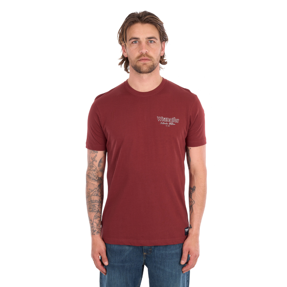 Wrangler Mens Richard S/S Tee (XCP1557690) Cognac