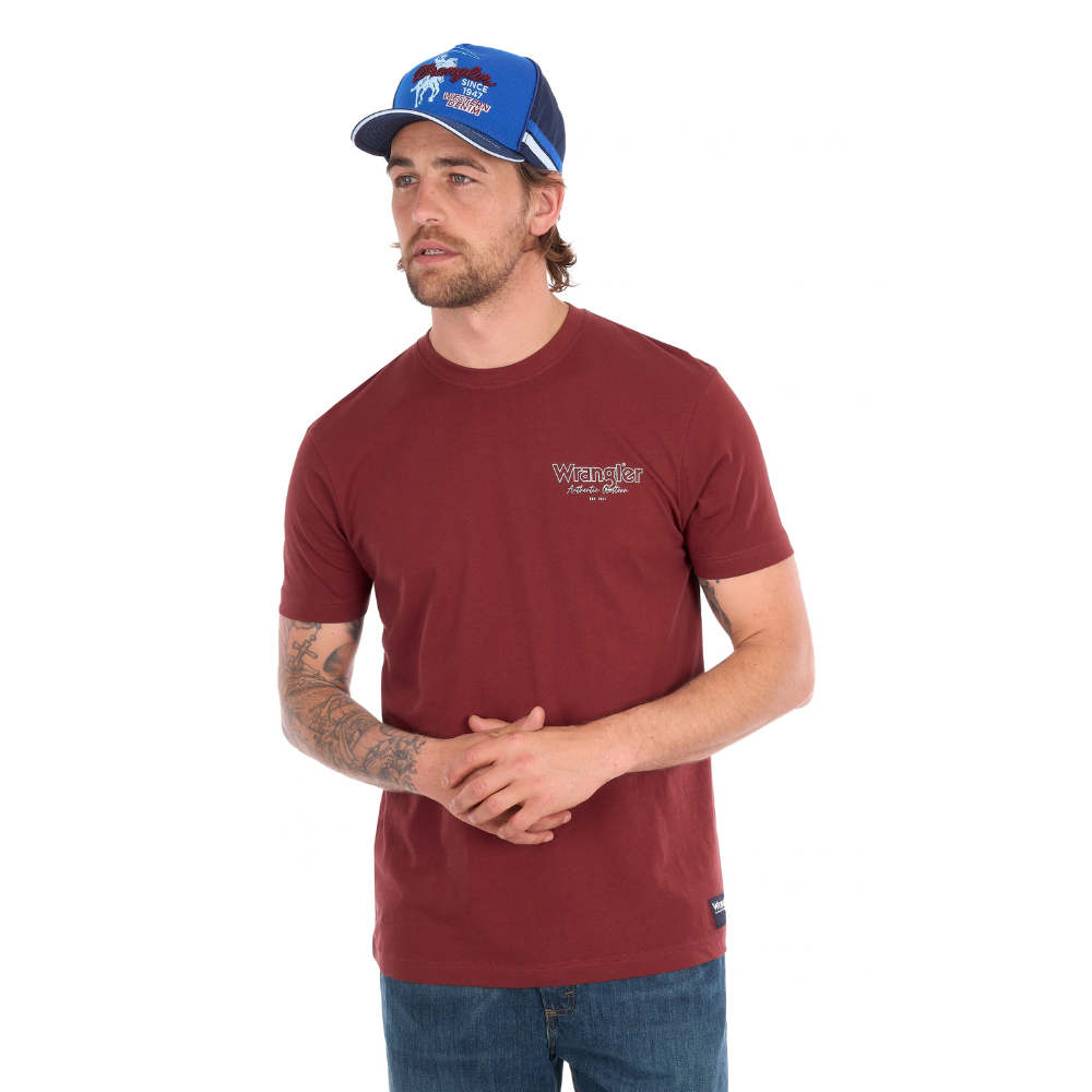 Wrangler Mens Richard S/S Tee (XCP1557690) Cognac