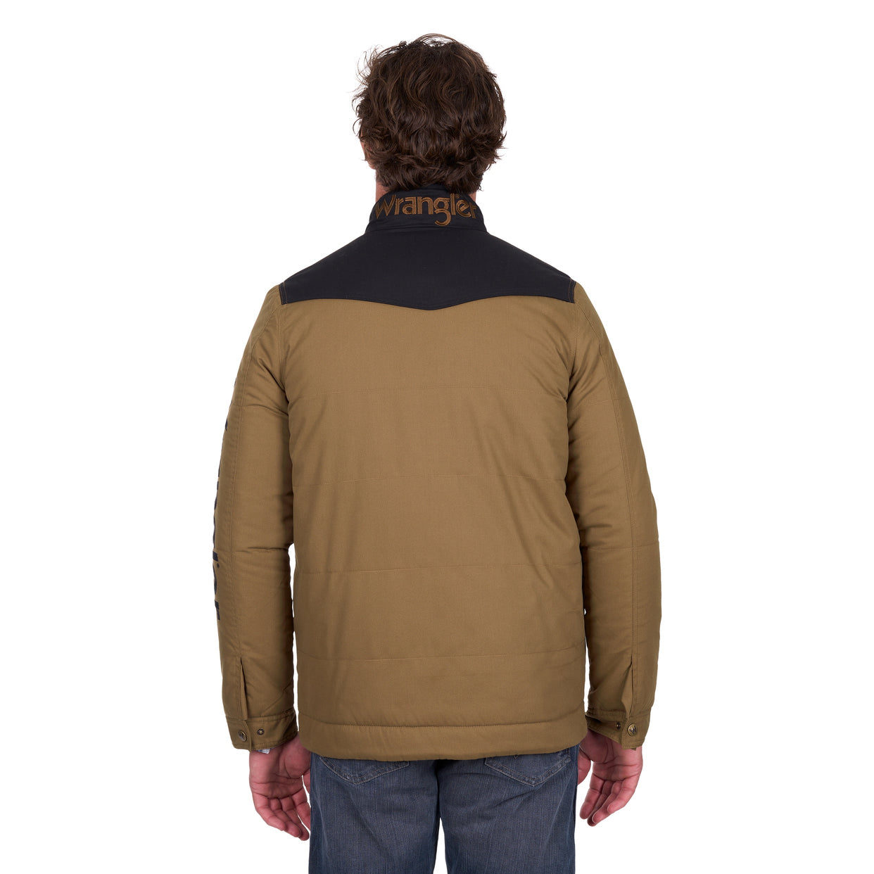 Wrangler Mens Ruben Jacket (X6W1771521) Dark Tan/Black