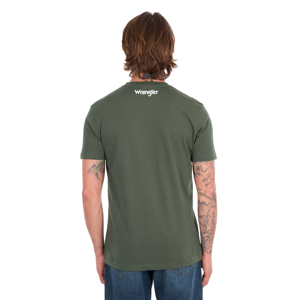 Wrangler Mens Scott S/S Tee (X6S1557693) Cypress