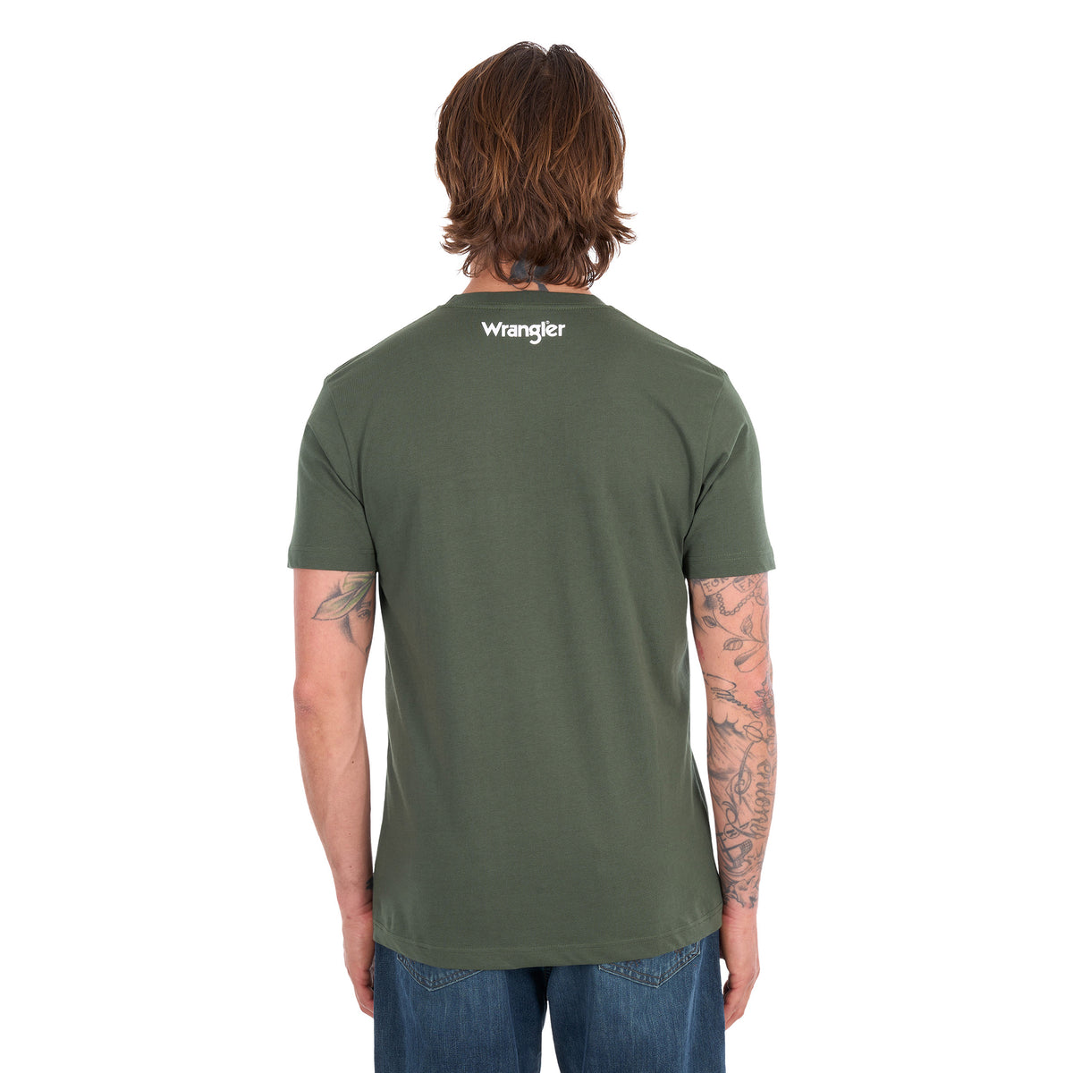 Wrangler Mens Scott S/S Tee (X6S1557693) Cypress