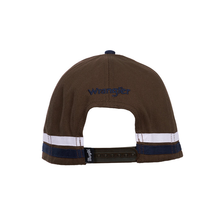 Wrangler Mens Tom High Profile Cap (X6W1951CAP) Tan/Navy OSFM