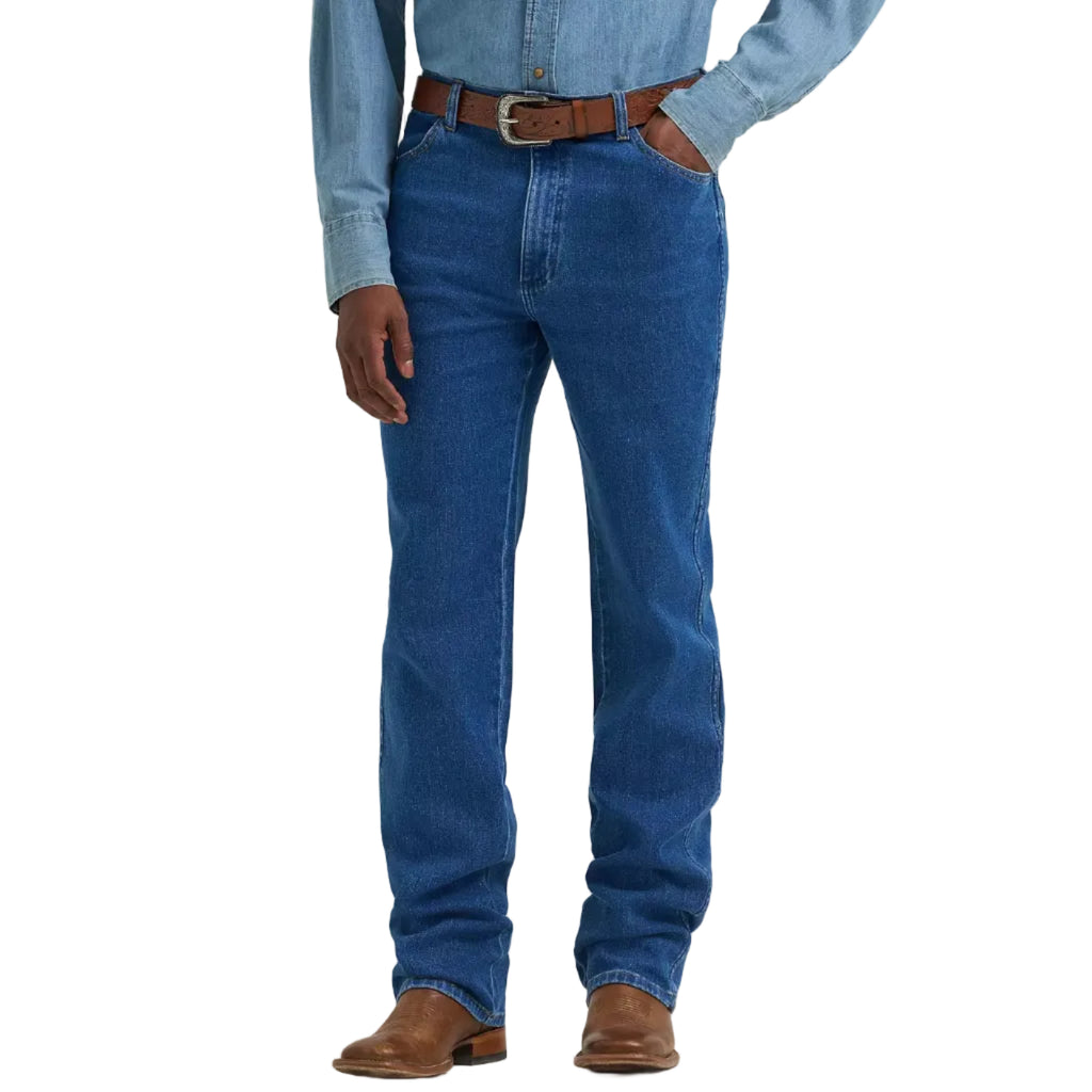 Wrangler Mens Tough Lite Slim Fit Jeans (112381869) Stonewash