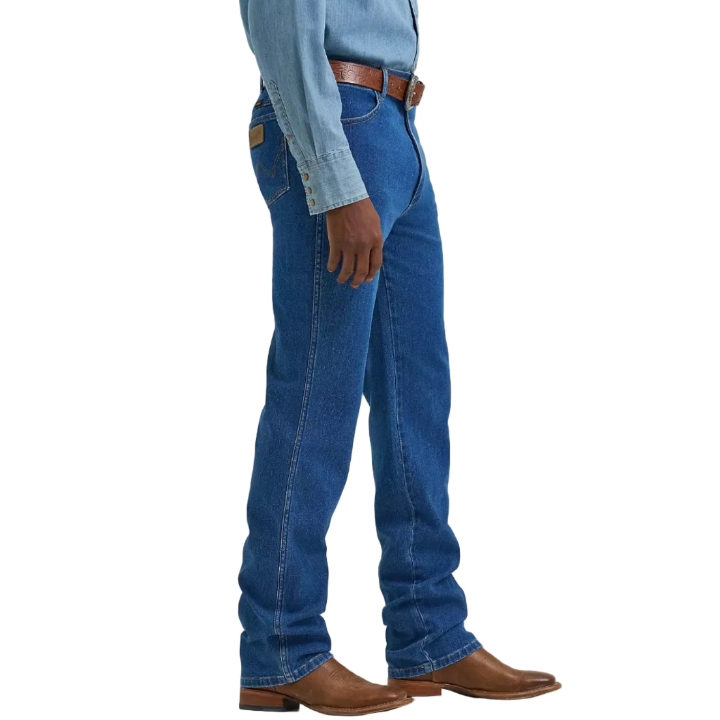 Wrangler Mens Tough Lite Slim Fit Jeans (112381869) Stonewash
