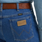 Wrangler Mens Tough Lite Slim Fit Jeans (112381869) Stonewash