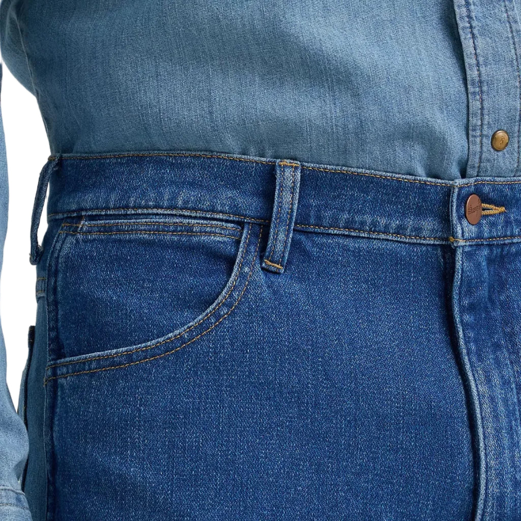 Wrangler Mens Tough Lite Slim Fit Jeans (112381869) Stonewash