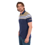 Wrangler Mens Tyrone S/S Polo (X6S1560678) Navy/Tan