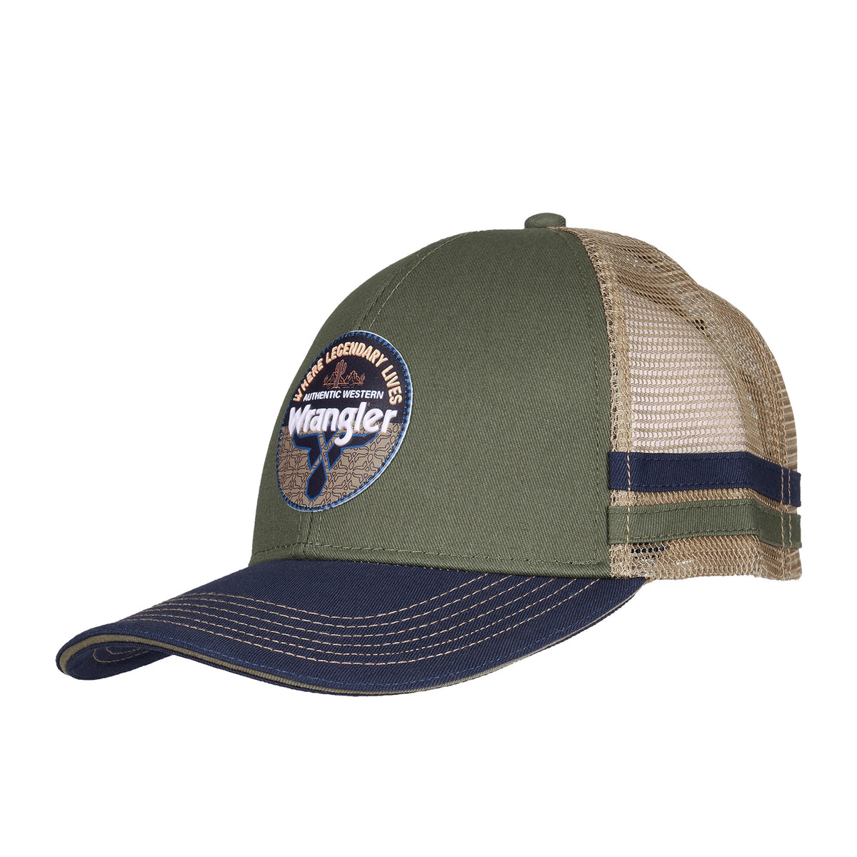 Wrangler Neil Trucker Cap (X6S1950CAP) Cypress/Navy