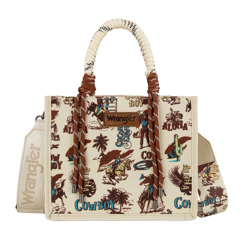 Wrangler Rodeo Print Crossbody Bag (X6W4922BAG) Natural