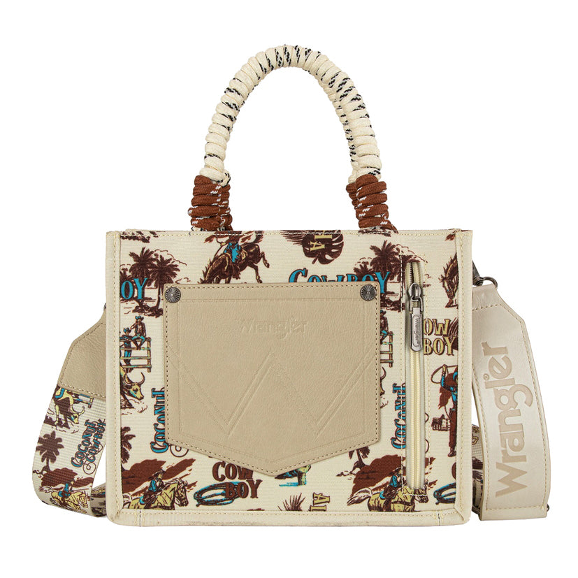 Wrangler Rodeo Print Crossbody Bag (X6W4922BAG) Natural
