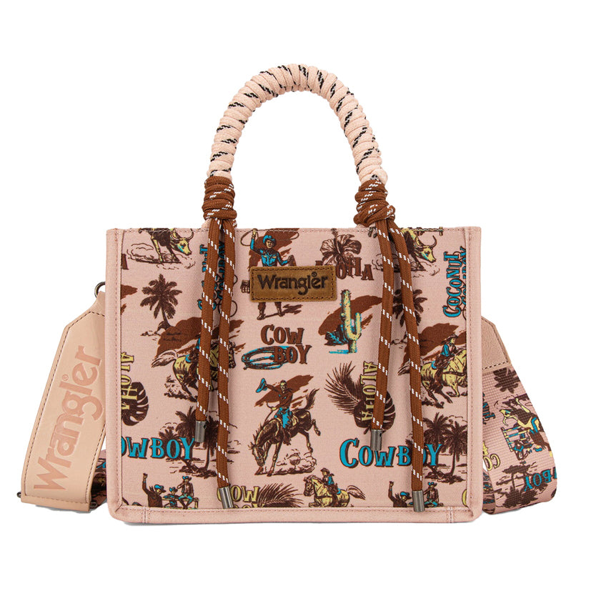 Wrangler Rodeo Print Crossbody Bag (X6W4922BAG) Pink