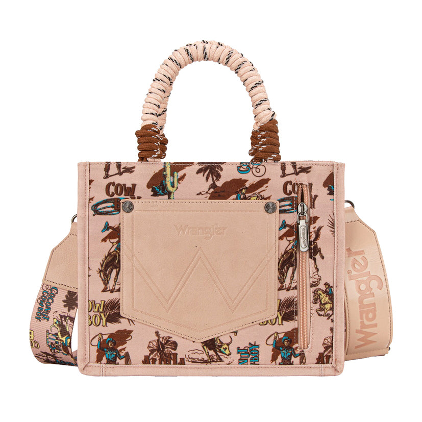 Wrangler Rodeo Print Crossbody Bag (X6W4922BAG) Pink