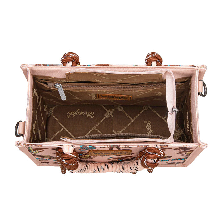 Wrangler Rodeo Print Crossbody Bag (X6W4922BAG) Pink