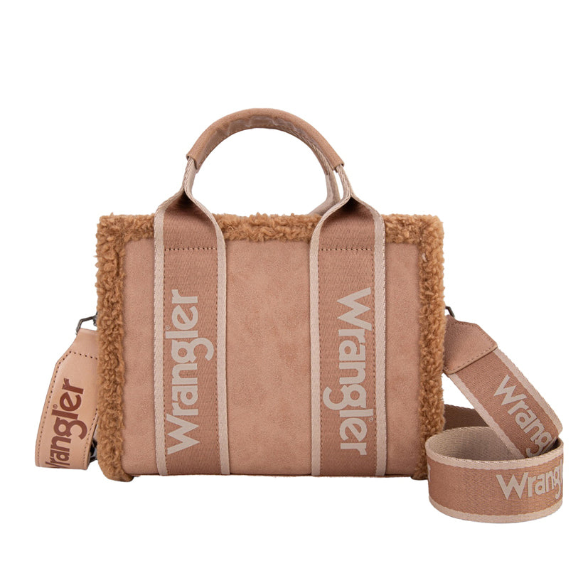 Wrangler Sherpa Logo Small Crossbody Bag (X6W4909BAG) Camel