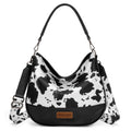 Wrangler Southwestern Animal Print Slouch Bag (X6S4932BAG) Black Front