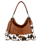 Wrangler Southwestern Animal Print Slouch Bag (X6S4932BAG) Tan Front