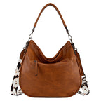 Wrangler Southwestern Animal Print Slouch Bag (X6S4932BAG) Tan Back