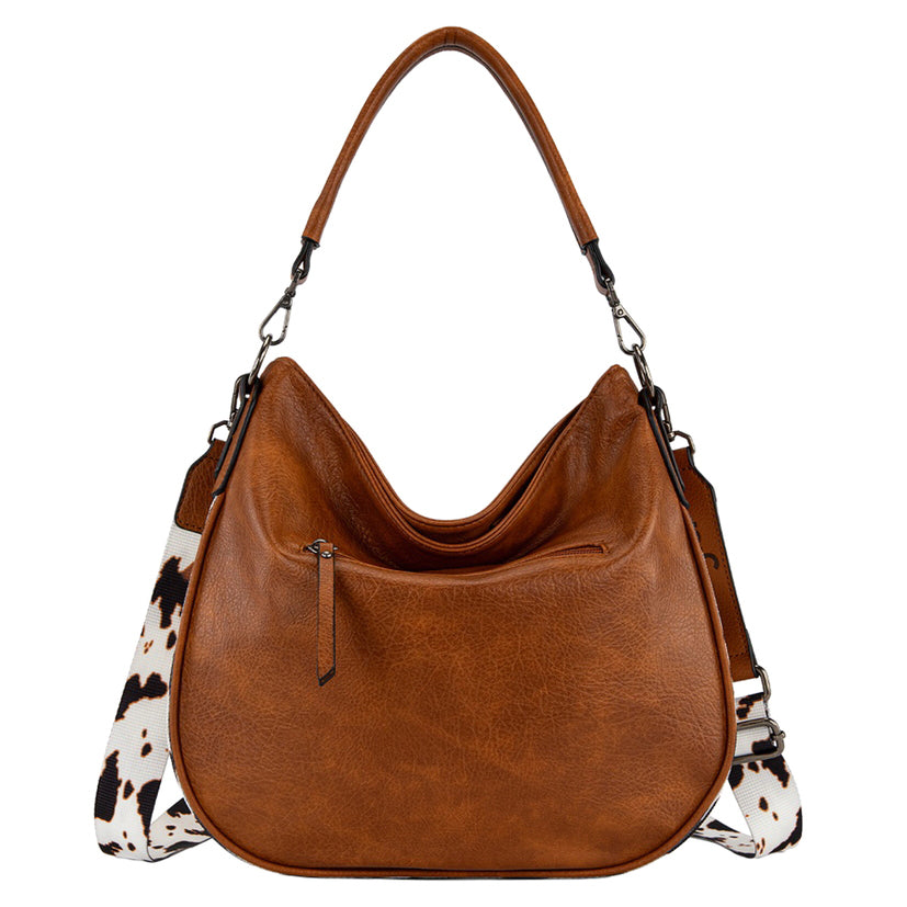Wrangler Southwestern Animal Print Slouch Bag (X6S4932BAG) Tan Back