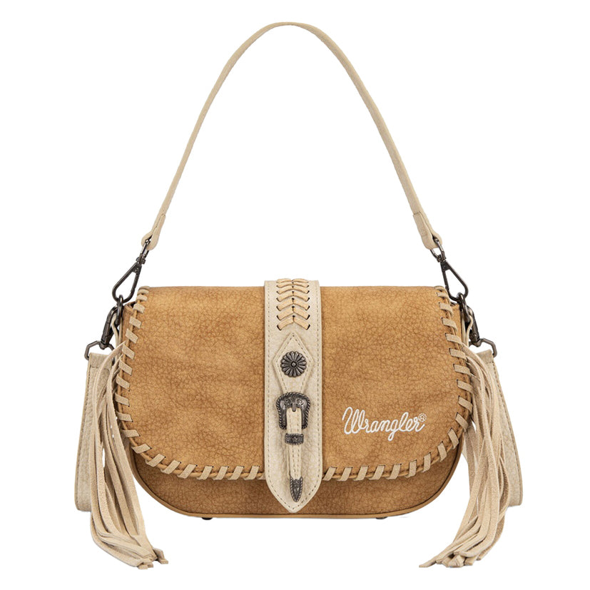 Wrangler Southwestern Avery Shoulder  Bag (X6S4936BAG) Light Tan Front