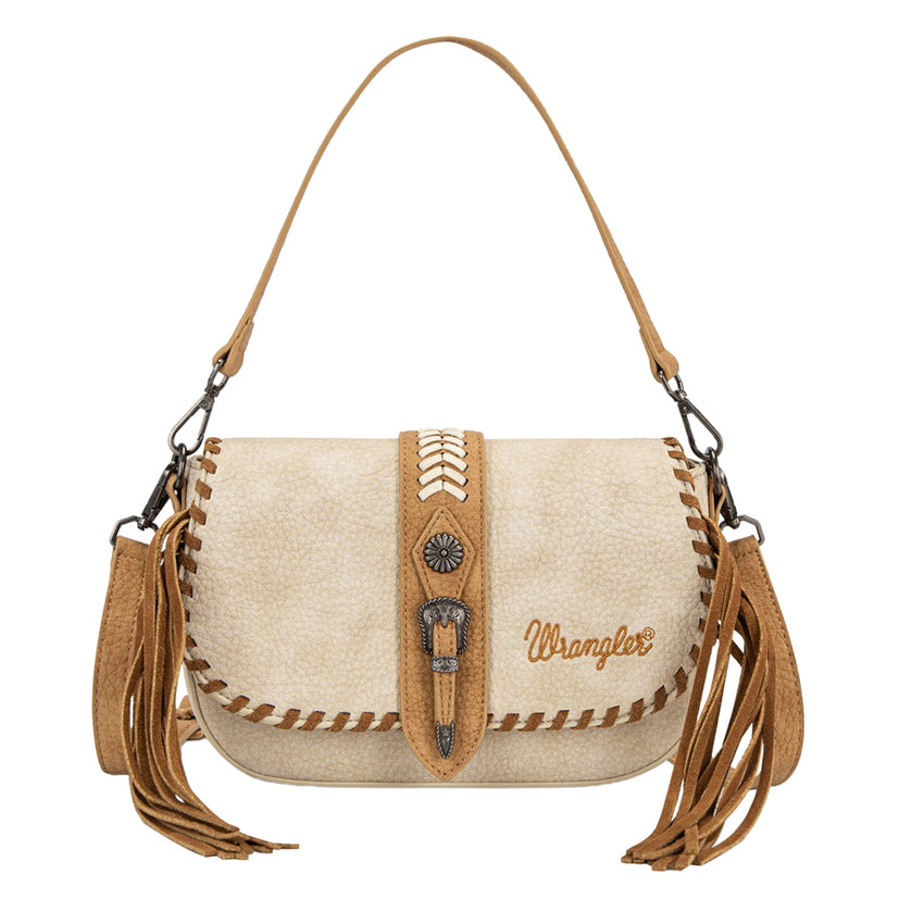 Wrangler Southwestern Avery Shoulder  Bag (X6S4936BAG) Natural Front