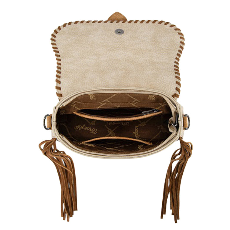 Wrangler Southwestern Avery Shoulder  Bag (X6S4936BAG) Natural Inside