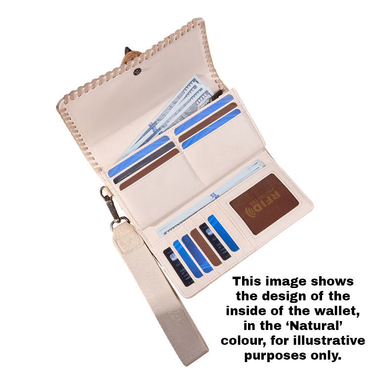Wrangler Southwestern Avery Wallet (X6S4937WLT) Natural Inside