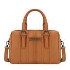 Wrangler Southwestern Boston Stitch Barrel Bag (X6S4929BAG) Tan Front