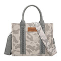 Wrangler Southwestern Camo Print Crossbody Bag (X6S4941BAG) Light Grey Front