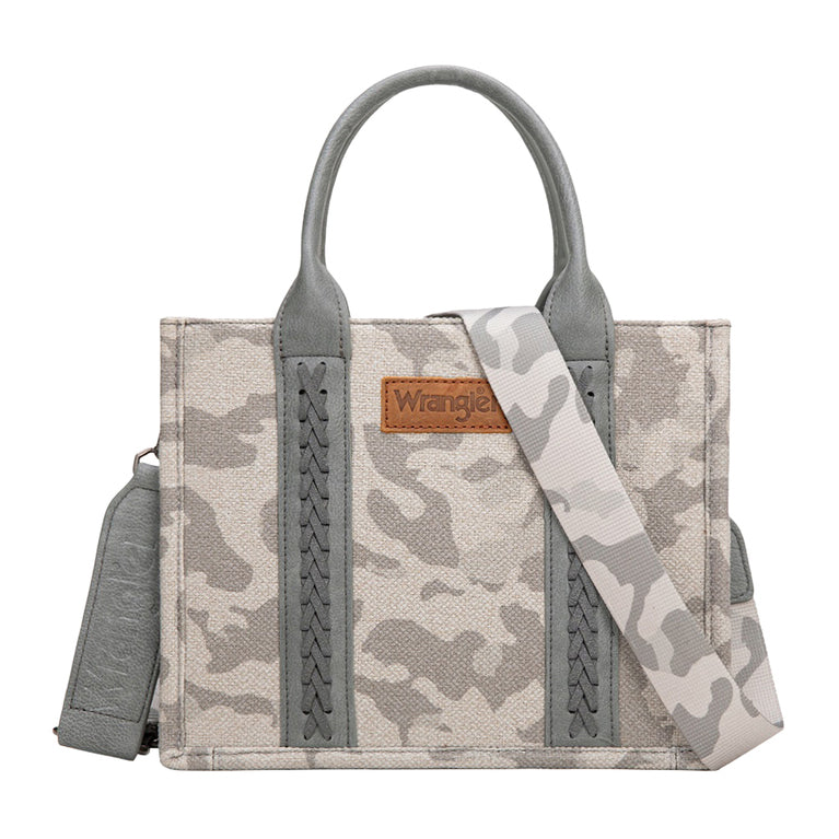 Wrangler Southwestern Camo Print Crossbody Bag (X6S4941BAG) Light Grey Front