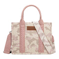 Wrangler Southwestern Camo Print Crossbody Bag (X6S4941BAG) Light Pink Front