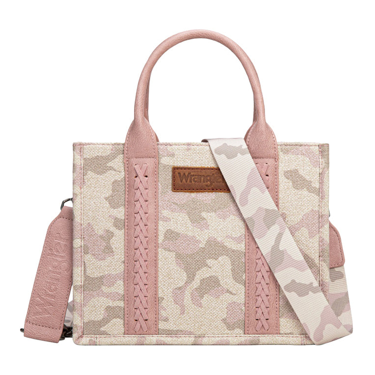 Wrangler Southwestern Camo Print Crossbody Bag (X6S4941BAG) Light Pink Front