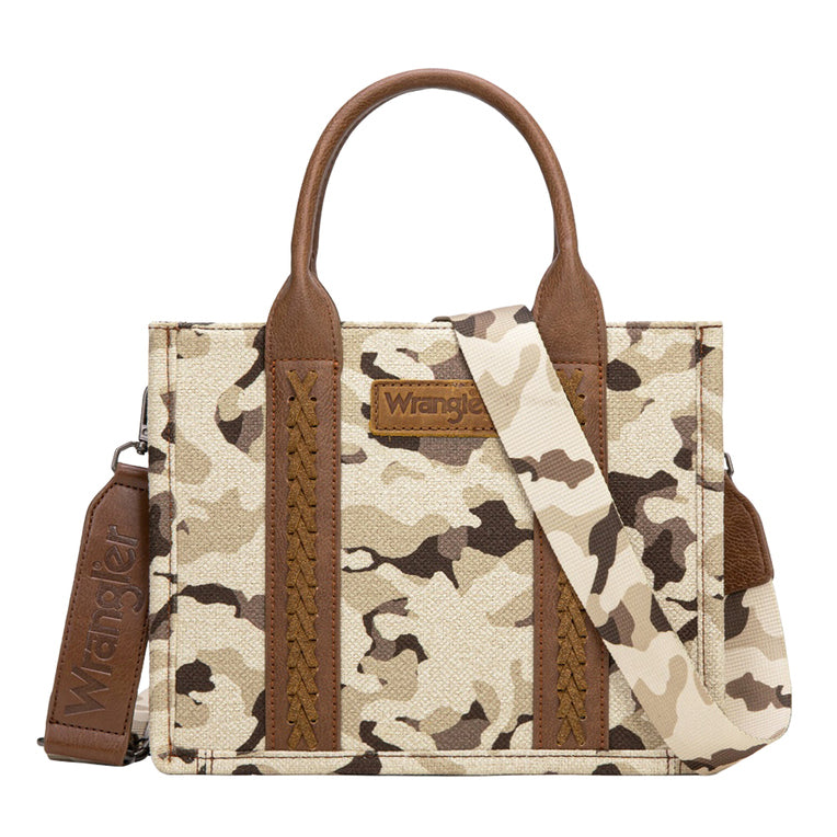 Wrangler Southwestern Camo Print Crossbody Bag (X6S4941BAG) Tan Front