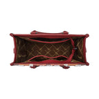 Wrangler Southwestern Cilia Crossbody Tote Bag (X6S4940BAG) Burgundy Inside