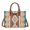 Wrangler Southwestern Cilia Crossbody Tote Bag (X6S4940BAG) Tan Front