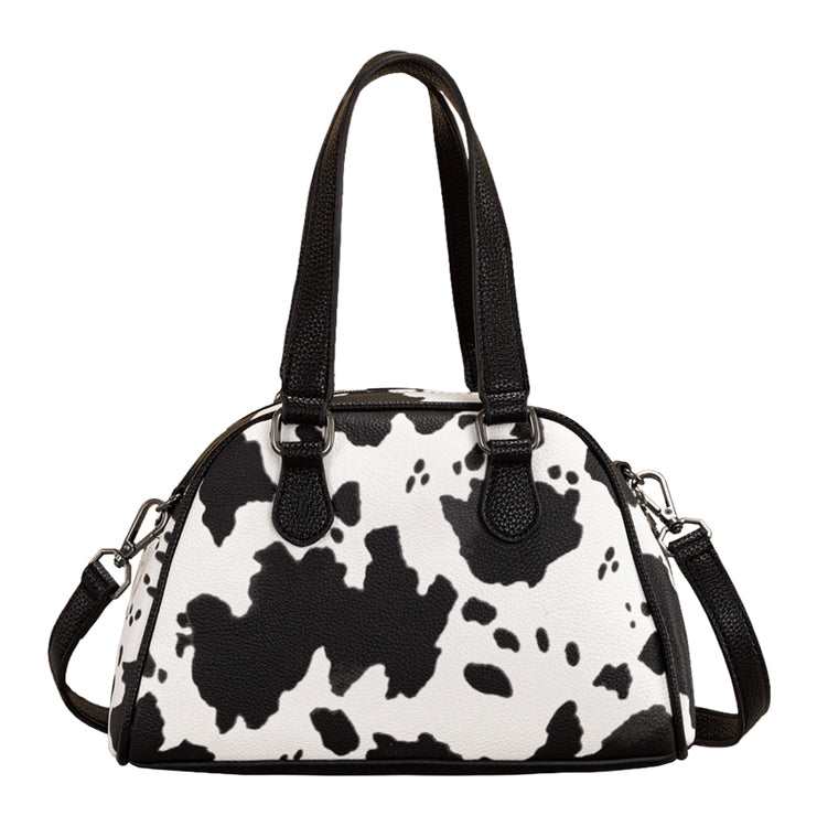 Wrangler Southwestern Cow Print Handbag (X6S4933BAG) Black Back