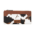 Wrangler  Southwestern Cow Print Slim Wallet (X6S4934WLT) Tan Front