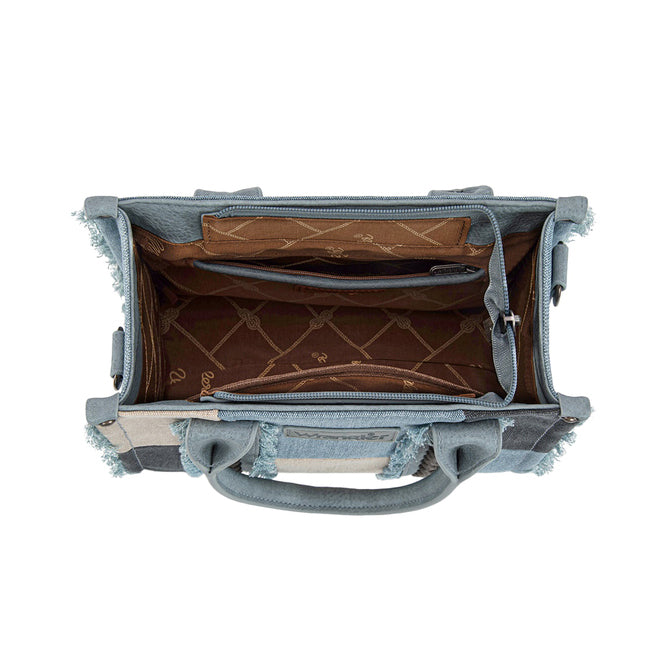 Wrangler  Southwestern Freya Crossbody Bag (X6S4927BAG) Blue Inside
