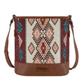 Wrangler Southwestern Lia Aztec Crossbody Bag (X6S4943BAG) Brown Front