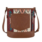 Wrangler Southwestern Lia Aztec Crossbody Bag (X6S4943BAG) Brown Back