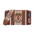 Wrangler Southwestern Lia Aztec Wallet (X6S4944WLT) Brown Front