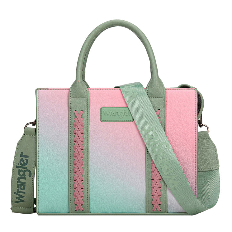 Wrangler Southwestern Ombre Crossbody Bag (X6S4928BAG) Green Front