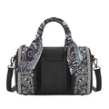 Wrangler Southwestern Paisley Barrel Bag (X6S4924BAG) Black Front